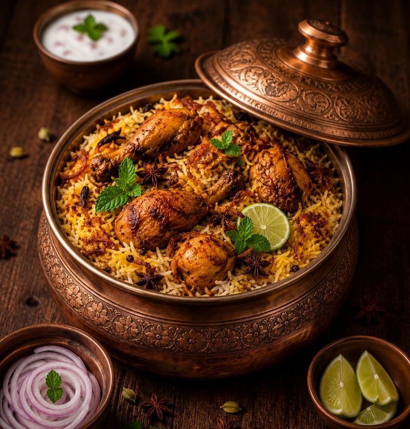 Hyderabadi Chicken Biryani